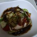 makichaki's cooksnap of when they made ダイエット朝食！豆腐もずく酢梅キュウリ！.