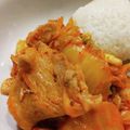 ☆☆いるかー's cooksnap of when they made 無限の美味しさ！包丁いらずなキムチ炒め.