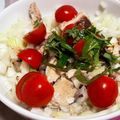 ♪ミチル♪'s cooksnap of when they made 鯖水煮缶と新玉ねぎのヘルシーサラダ.