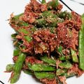 ♪ミチル♪'s cooksnap of when they made コンビーフとインゲンのマヨ炒め.