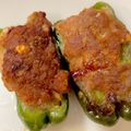 ねりごまあめ's cooksnap of when they made 豚挽肉de簡単剥がれないピーマンの肉詰め.