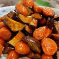 toshio39's cooksnap of when they made 茄子とウインナーのハニーケチャ炒め♫.