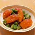 もんしゅしゅ's cooksnap of when they made オクラとトマトの胡麻和え.