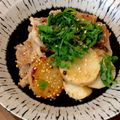 ばたみそーぱん☆'s cooksnap of when they made 豚と長芋のソテー梅ガーリックソース.