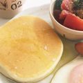 YUKIKI☆'s cooksnap of when they made オリーブオイルと塩で食べる＊パンケーキ.