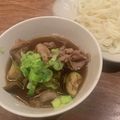 mocoann430's cooksnap of when they made なすと豚バラのつけうどん.