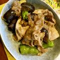 bonnet's cooksnap of when they made 豚バラ、ナス、しし唐の甘味噌炒め.