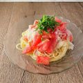 monmon1219's cooksnap of when they made トマト・たらこ・イカの和風冷製パスタ.