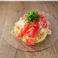 monmon1219's cooksnap of when they made トマト・たらこ・イカの和風冷製パスタ.