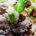 okomeokome's cooksnap of when they made リメイク！サイコロステーキガーリック炒飯.
