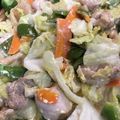 ❀ヒマクルマザー❀'s cooksnap of when they made 鶏もも肉とキャベツのマヨポン炒め.