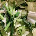 あずきちゃんだよ's cooksnap of when they made 【5分で副菜】キャベツと小松菜のマヨみそ和え.
