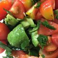 ＿＿は's cooksnap of when they made アボカドきゅうりトマトの青じそ和え.