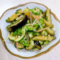 森のおうち☆'s cooksnap of when they made 茄子とオクラとズッキーニの簡単和風サラダ.