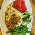 kkakusan's cooksnap of when they made ふわとろ納豆の冷やしうどん.