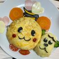 クックY7TT9A☆'s cooksnap of when they made 2歳誕生日＊　うーたん＆ワンワンプレート.