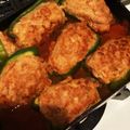 たてえり。's cooksnap of when they made 輪切りピーマンの肉詰め.