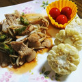 ごはん好きパンも好き's cooksnap of when they made 夏野菜で★豚肉とオクラのオイスター炒め.