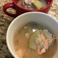 saki1010's cooksnap of when they made 簡単コク旨っ♡鮭のあら汁♡(鮭の味噌汁).