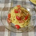 violets's cooksnap of when they made トマトと生ハムの冷製パスタ 簡単.