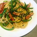 ちたを's cooksnap of when they made 材料これだけ★ベーコンとピーマンのパスタ.