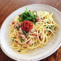 ちゃちゃまる26's cooksnap of when they made さば缶で♡さばと梅しその冷製パスタ♡.