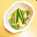 ★ぴよぴよ501★'s cooksnap of when they made きゅうりとさしみこんにゃくの胡麻和え.