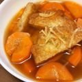 Nya6nya6's cooksnap of when they made 揚げかまぼこと人参の煮物.