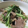 えみんちゅ＊'s cooksnap of when they made 豚肉と水菜のにんにく醤油炒め.