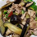 りー君グランマ's cooksnap of when they made ゴーヤーと茄子のピリ辛炒め.