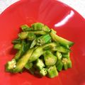 ｊ爺ｊ's cooksnap of when they made 簡単1品！キュウリとオクラの梅和え.