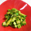 ｊ爺ｊ's cooksnap of when they made 簡単1品！キュウリとオクラの梅和え.