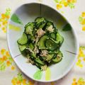チェックのミニくま's cooksnap of when they made きゅうりの鯖缶和え.