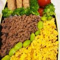 TAIkid's cooksnap of when they made 3色そぼろ弁当.
