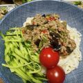 まゆま〜ゆ's cooksnap of when they made ジャージャー麺風★肉味噌そうめん.