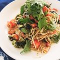 サニーキャット's cooksnap of when they made たっぷりトマトとキュウリの冷製パスタ☆.