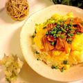 柚子♡⸝⸝⸝'s cooksnap of when they made 簡単朝食に♪いり卵となめたけ丼.