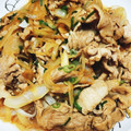 まゆぽよ●'s cooksnap of when they made 簡単☆玉ねぎと豚肉のしょうが焼き.