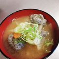 やまったくん's cooksnap of when they made カタクチイワシのつみれ汁味噌仕立て♪.
