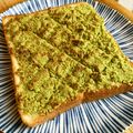 もやしスイマー's cooksnap of when they made 抹茶プロテイン×食パンdeメロンパン☆.