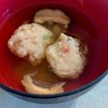 Moggieneko's cooksnap of when they made えびしんじょのお吸い物。.