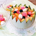 クックHG9V8Y☆'s cooksnap of when they made 意外と簡単？メロンカップの切り方.