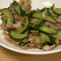 ねみねみ's cooksnap of when they made 豚肉ときゅうりのさっぱりオイスター炒め.