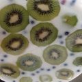 ほーりー☆'s cooksnap of when they made 夏にピッタリ♪簡単！濃厚牛乳キウイ寒天☆.