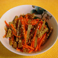 めひっこ's cooksnap of when they made にんじんとごぼうの胡麻サラダ.