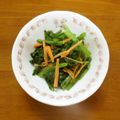 みめい's cooksnap of when they made 【減塩】かぶの葉で☆ガーリックバター炒め.