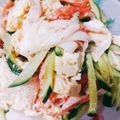 かわゆう1211's cooksnap of when they made ３分★簡単【豆腐とカニカマの中華サラダ】.