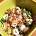 クックKC557C☆'s cooksnap of when they made おくらとちくわの梅のりおかか和え.