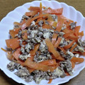 55才のおじさん's cooksnap of when they made 簡単！そぼろ人参しりしり♪.