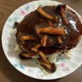クック7I0FEZ☆'s cooksnap of when they made キノコデミグラスソースのハンバーグ.